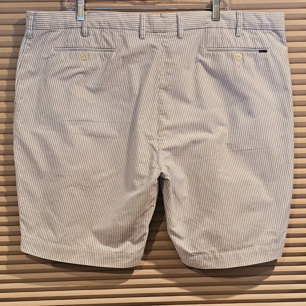 Polo Ralph Lauren Mens Chino Shorts Blue White Striped Classic Fit 9
